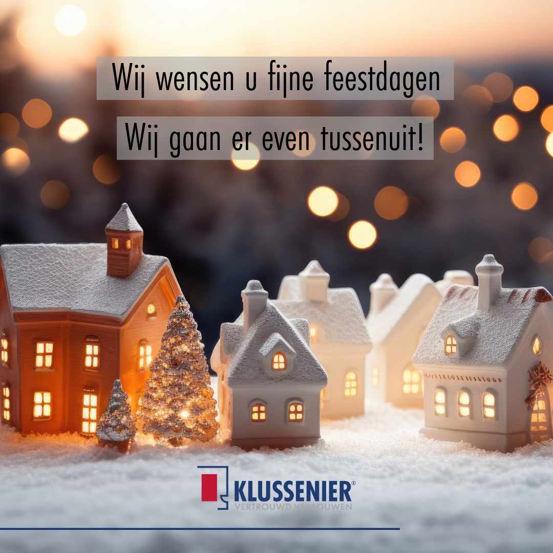 Post Klussenier - Fijne feestdagen!