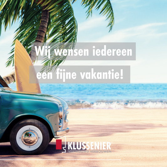 Post Klussenier - Fijne zomervakantie